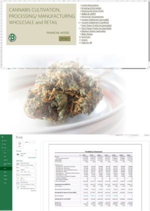 cannabis cultivation manufacturing retail financial model