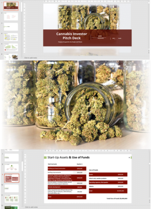 Cannabis Retail Investor Pitch Deck Template