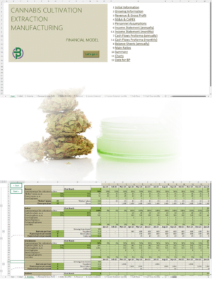 cannabis cultivation extraction manufacturing financial model