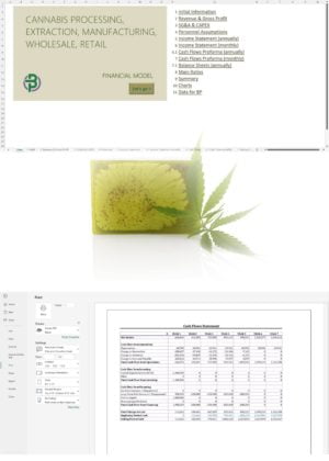cannabis extraction manufacturing wholesale retail financial model