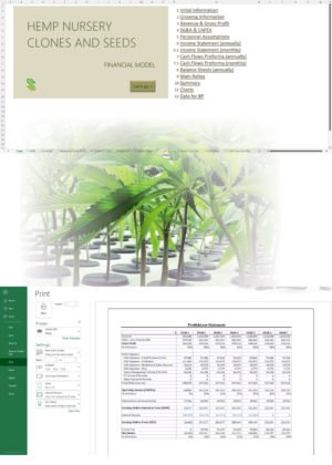 hemp nursery financial model
