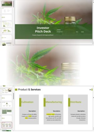 Hemp Cannabis Cultivation Extraction Business Investor Pitch Deck