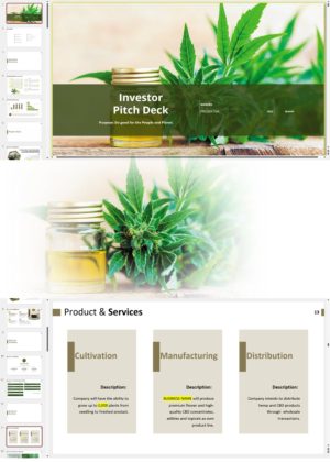 Hemp Cultivation CBD Extraction Manufacturing Investor Pitch Deck