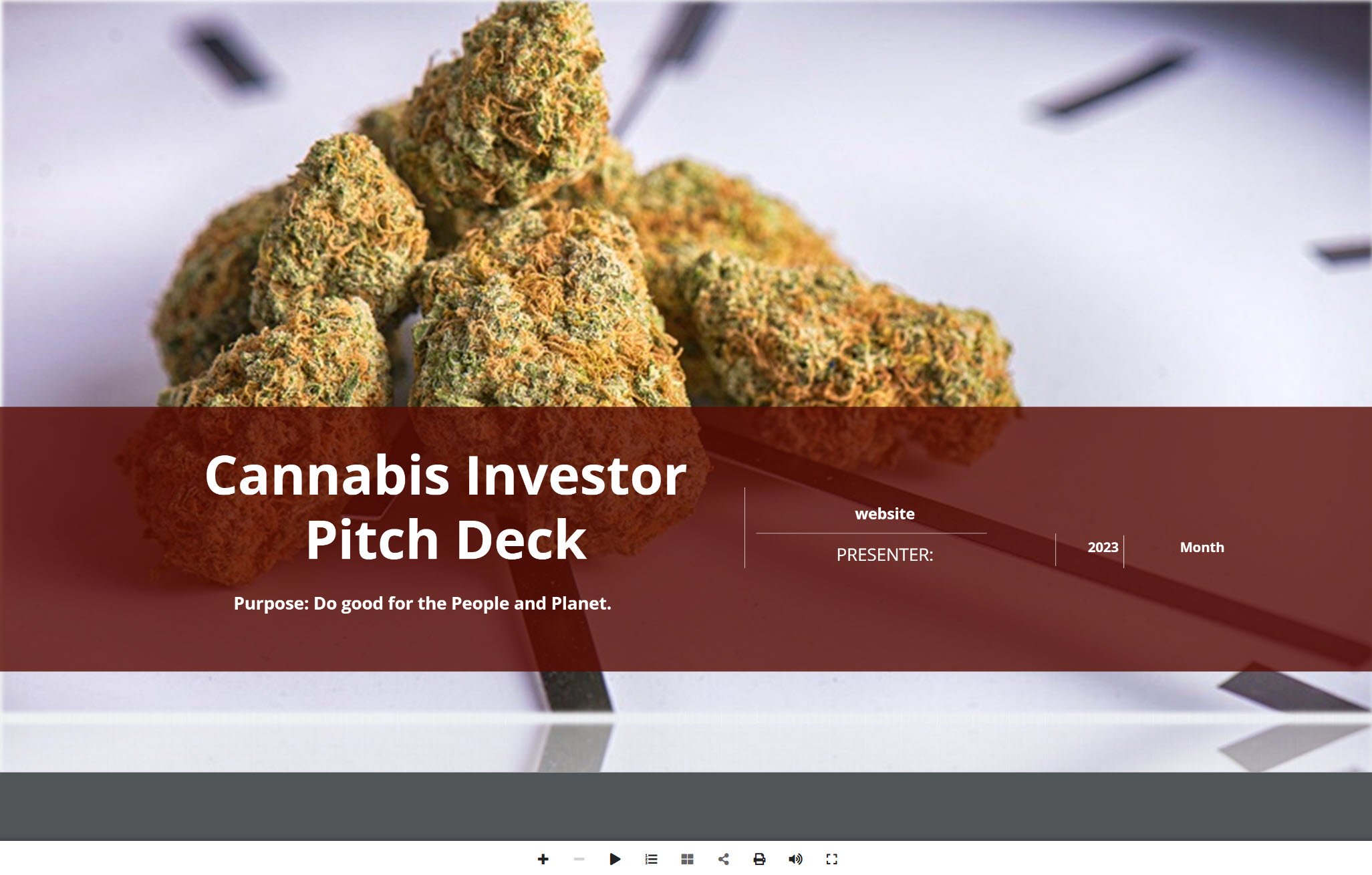 Cannabis Delivery Investor Pitch Deck