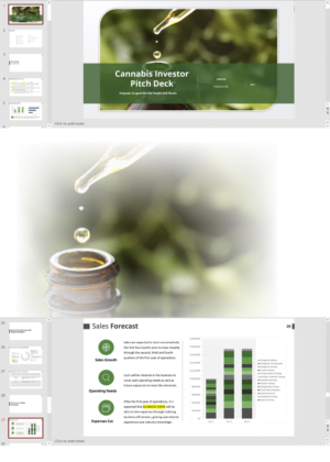 Cannabis Hemp Testing Laboratory Investor Pitch Deck Template