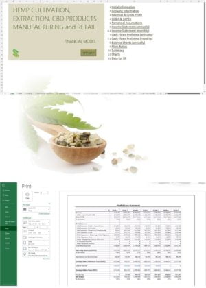 Vertically Integrated Hemp CBD Business Financial Model