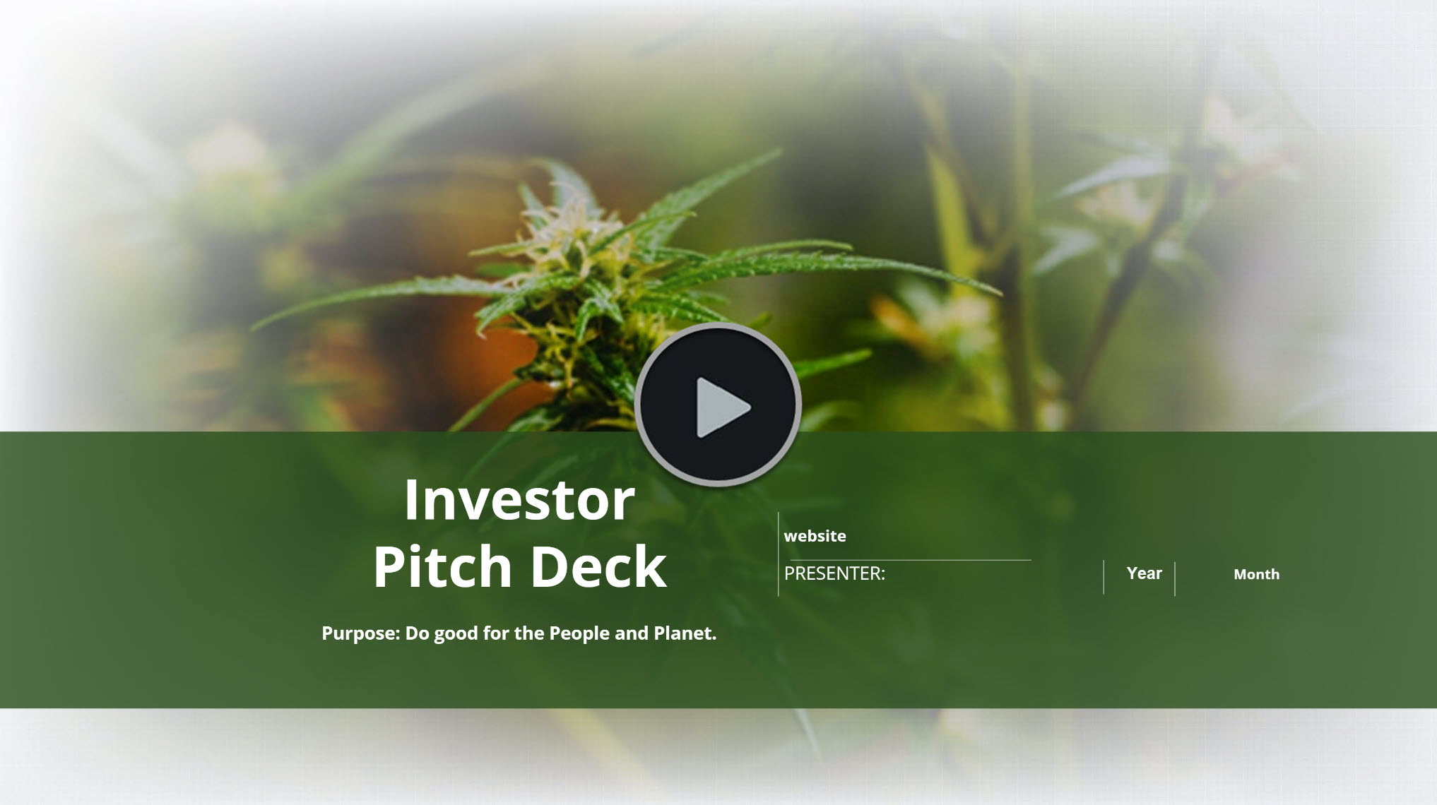 Cannabis Hemp Cultivation Pitch Deck
