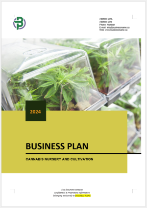 Cannabis Cultivation Nursery Business Plan Template