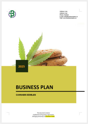 Cannabis Edibles Business Plan Template Canada