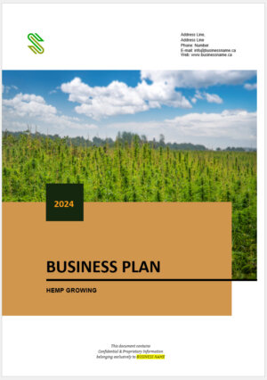 hemp cultivation business plan template