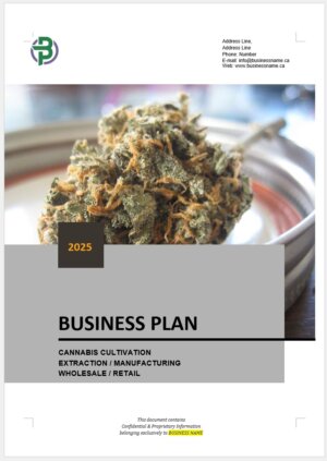 Cannabis Cultivation Extraction Manufacturing Wholesale Retail Business Plan Template